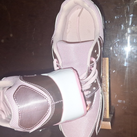 Women's Pink Sneakers - Picture 5 of 9